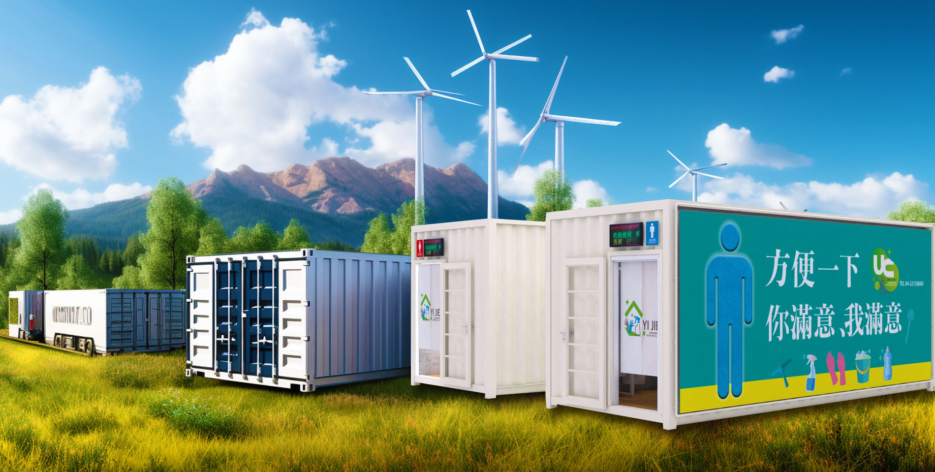 五星級豪華貨櫃廁所